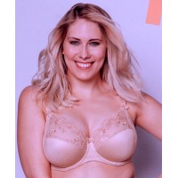 Ulla Ella bh B t/m G omvang 75 t/m 130, zwart, en huid