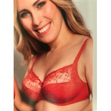Maandaanbieding Ulla Jasmin bh nachtblauw, rood en poeder 70-100 H-L