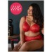 Ulla Jasmin gladde bh D t/m I omvang 70 t/m 110,  rood