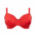 Ulla Jasmin gladde bh K en L  omvang 70 t/m 90,rood