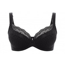 Ulla Josy padded bh C t/m L  omvang 65 t/m 110,  zwart en wit