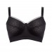 Ulla Romy beugelloze bh C t/m L omvang 75 t/m 110, zwart