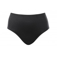 Ulla St Tropez bikini slip hoog model zwart en braam 36-54