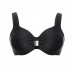 Ulla St Tropez bikini top D-K 70-110, zwart en braam nu 89,95