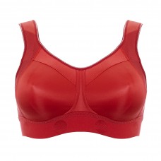 Ulla Sydney sport bra wireless in navy with purple and red, sizes D-G, 30-44 Ulla Sydney sport bra wireless in navy with purple and red, sizes D-G, 30-44